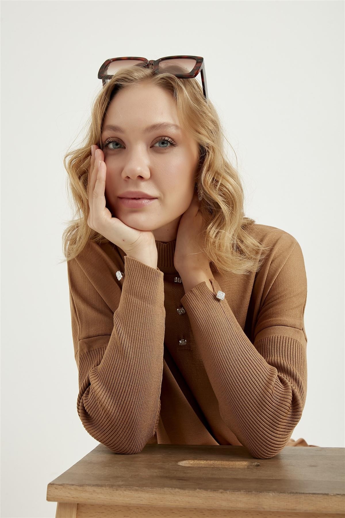 Roza Merserize Tunik-Camel