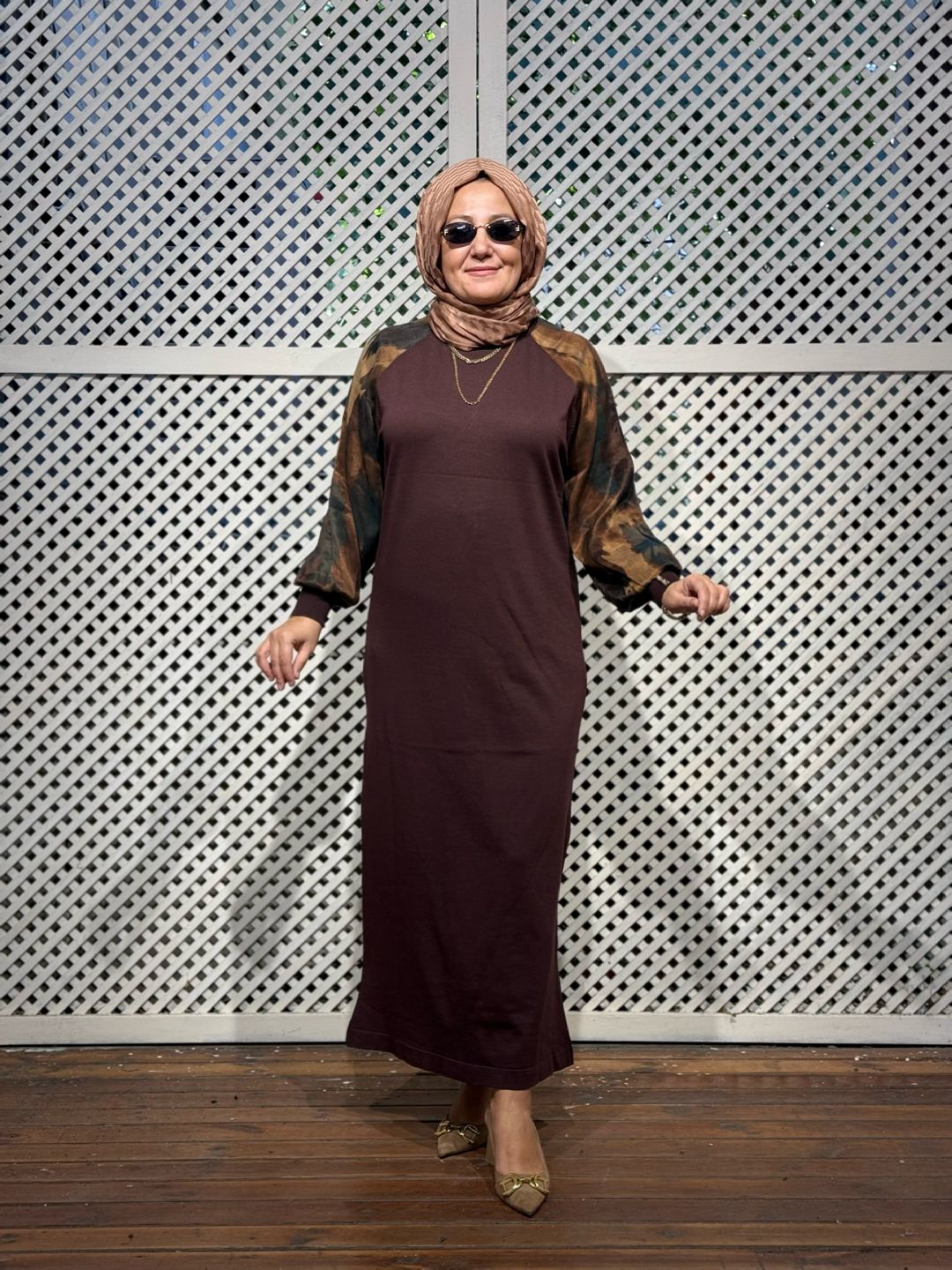 Ebruli Elbise - ACI KAHVE