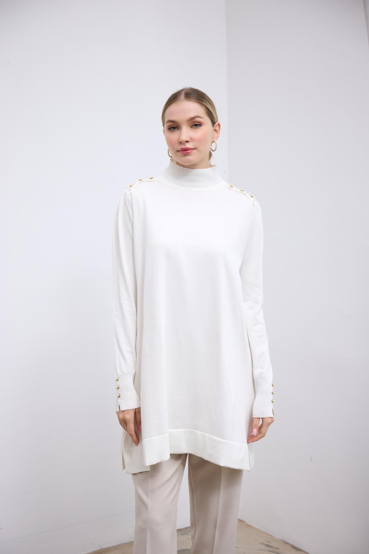 İncila Tunik-Beyaz