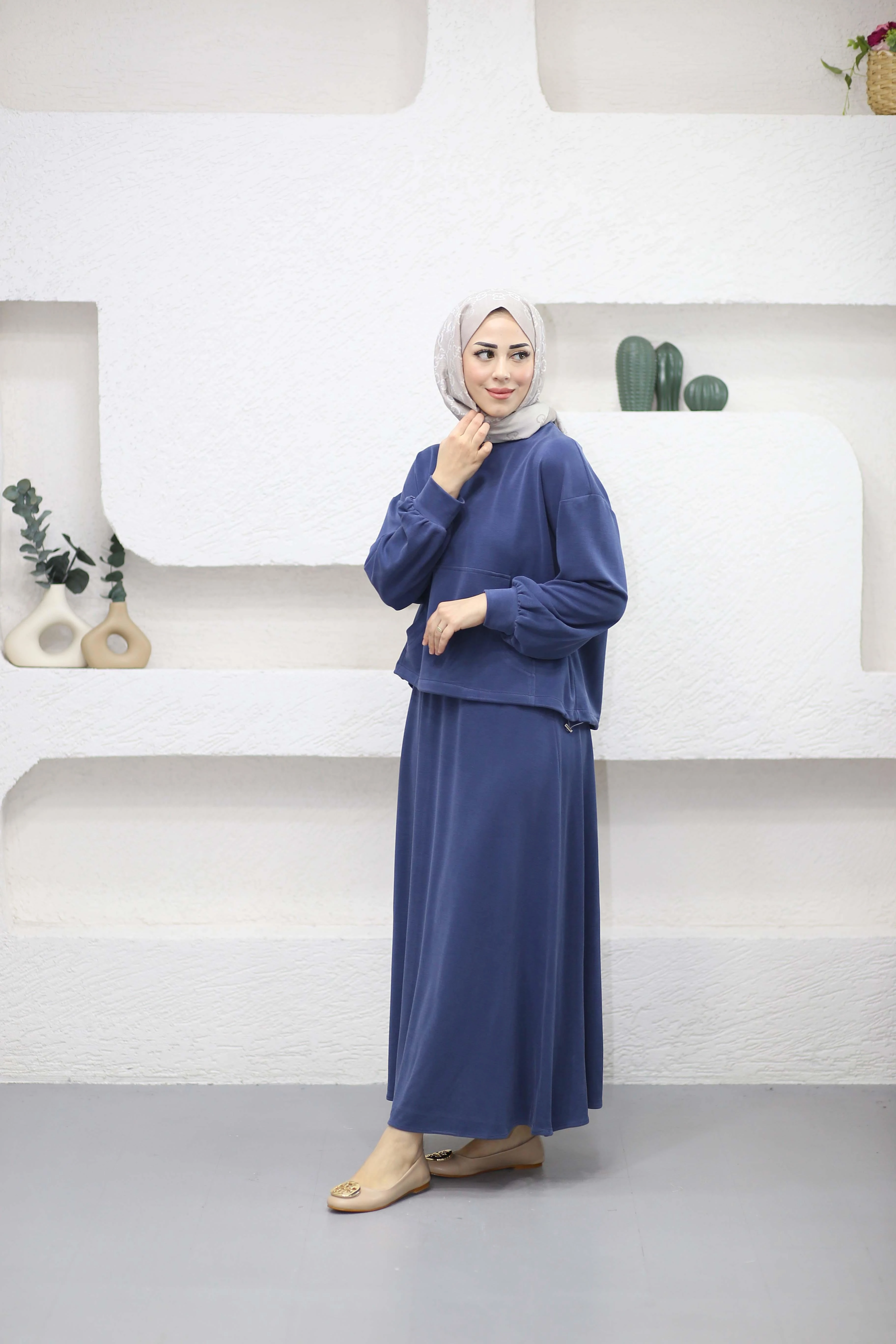 Kanguru Etekli Takım Lacivert