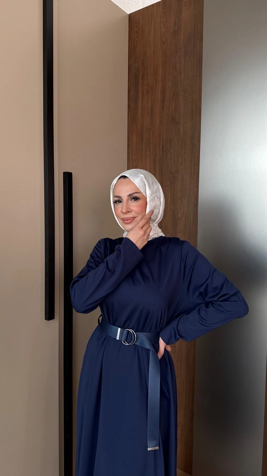 Fermuarlı Modal Elbise