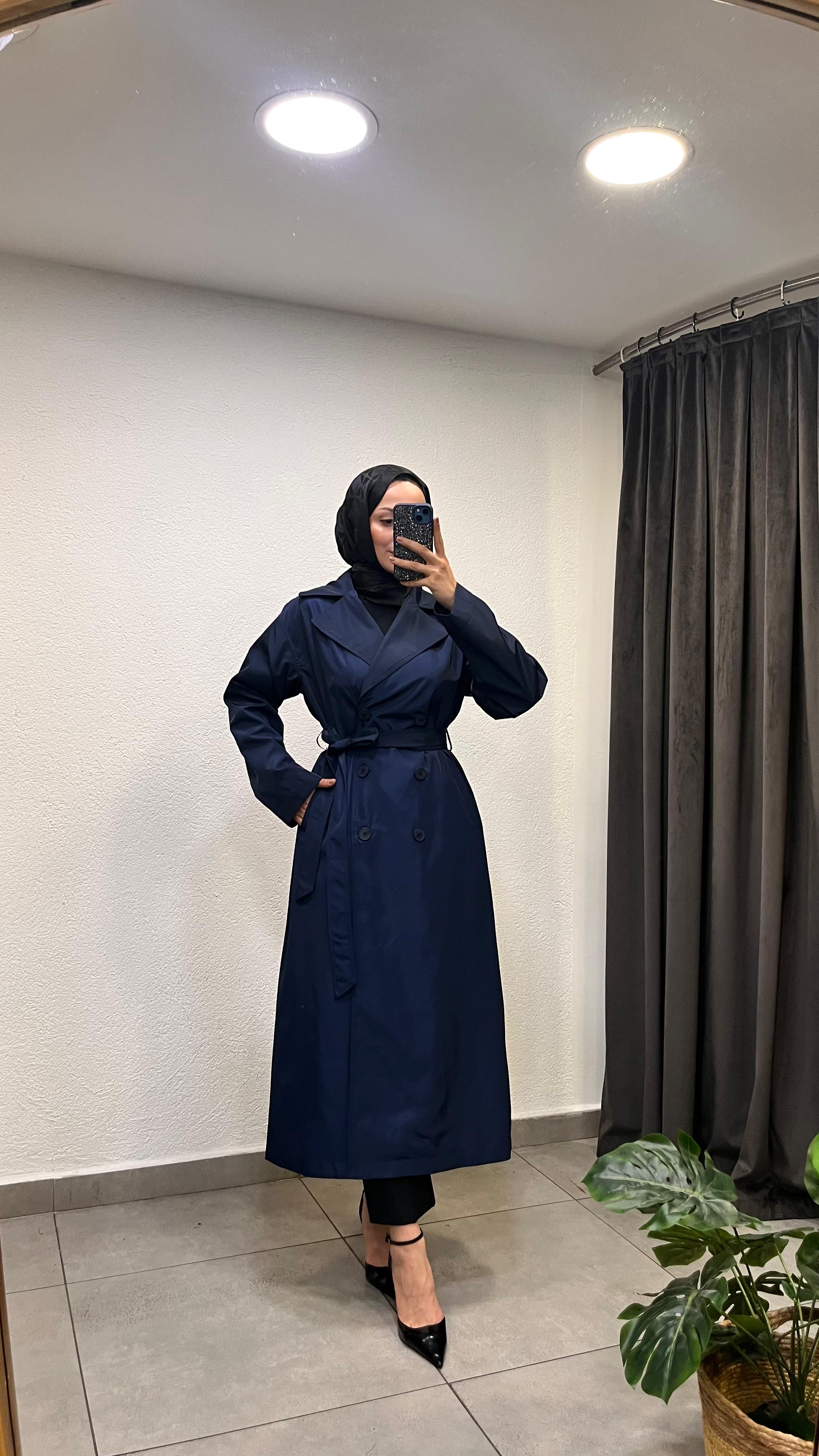 Paraşüt Trençkot - lacivert