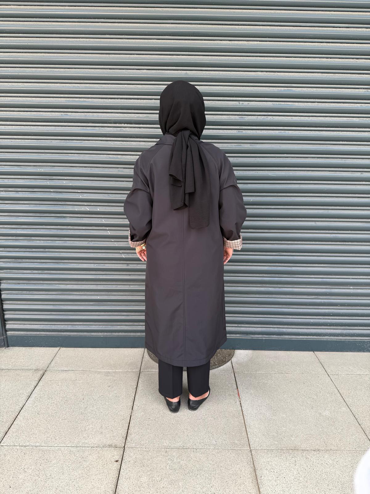 Siyah Trench Coat