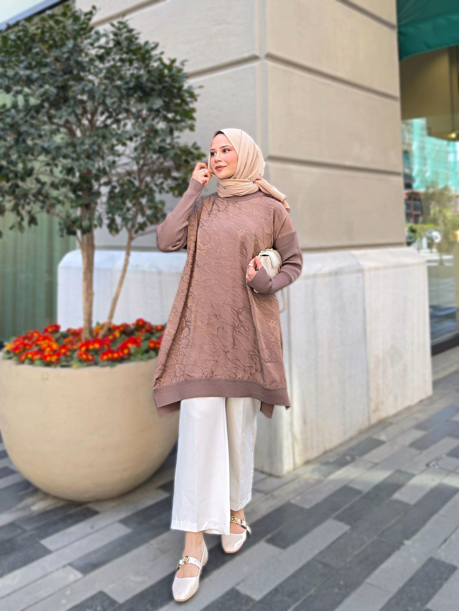 Kumaş Tunik Camel