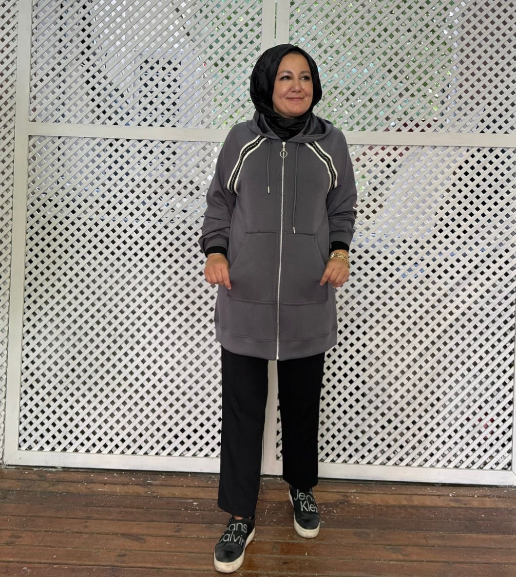 GARNİLİ MODAL KAP - GRİ