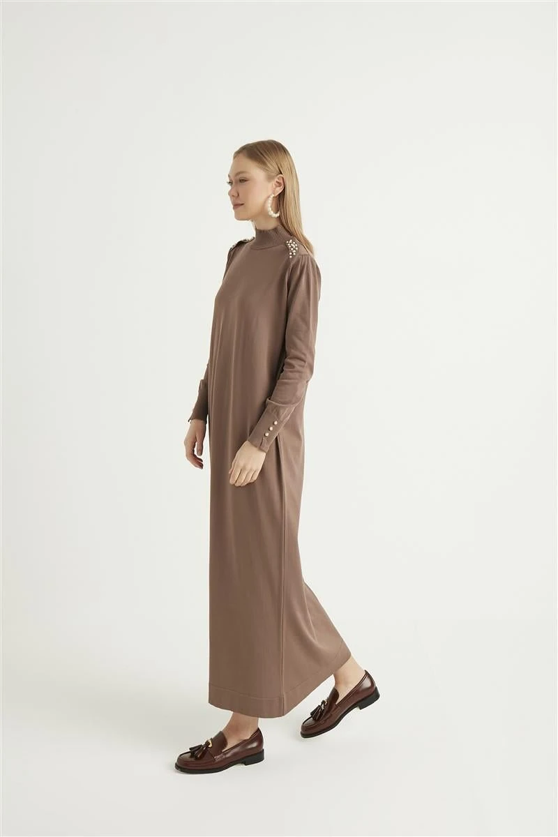 İncila Elbise-Mocha
