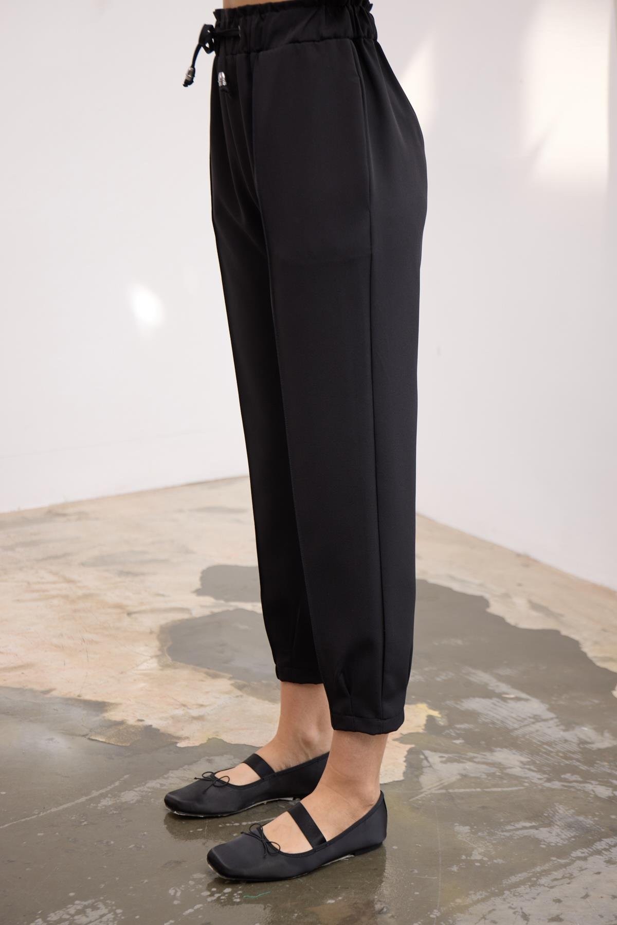 Pikap Jogger Pantolon-Siyah
