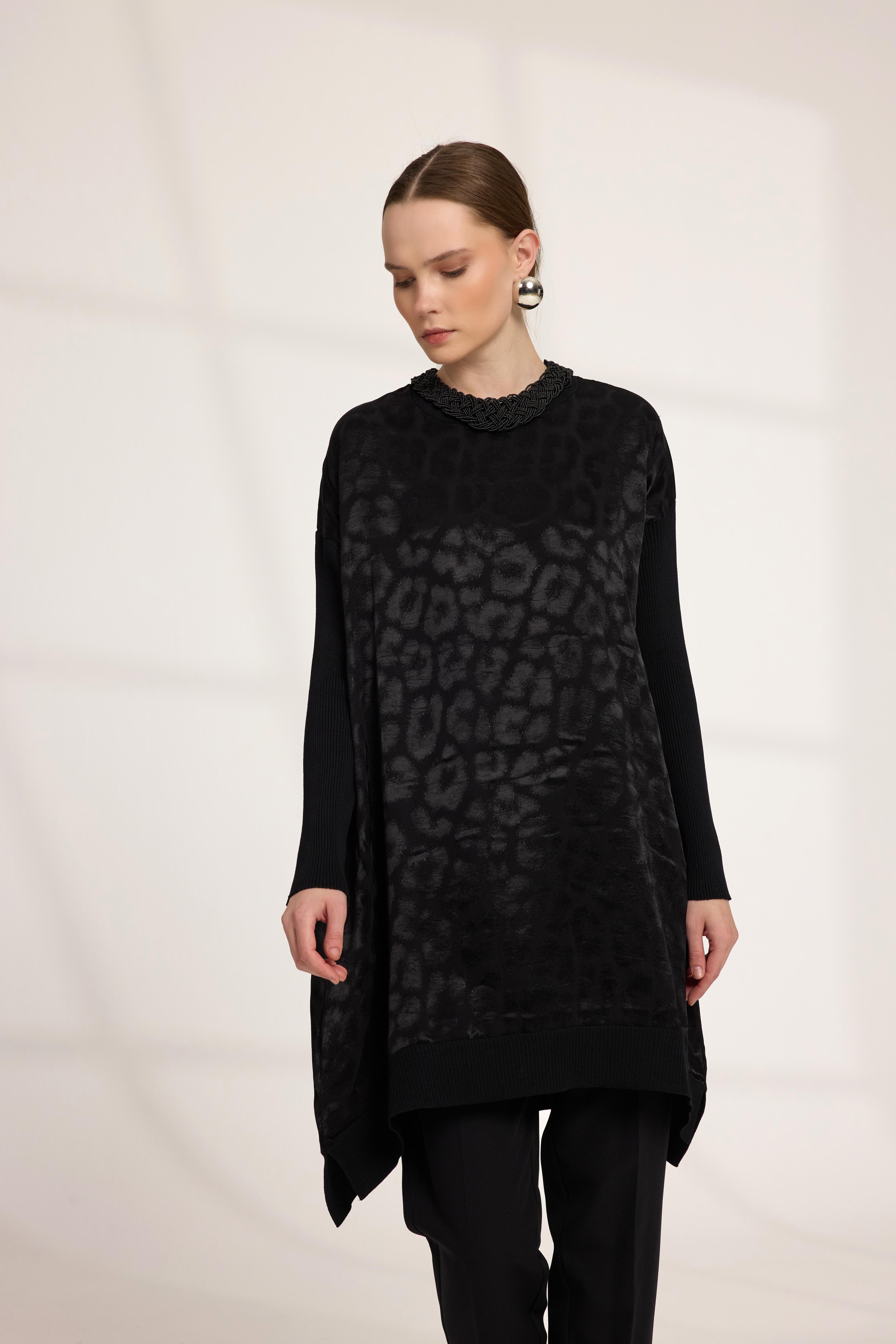 Leopar Tunik Siyah