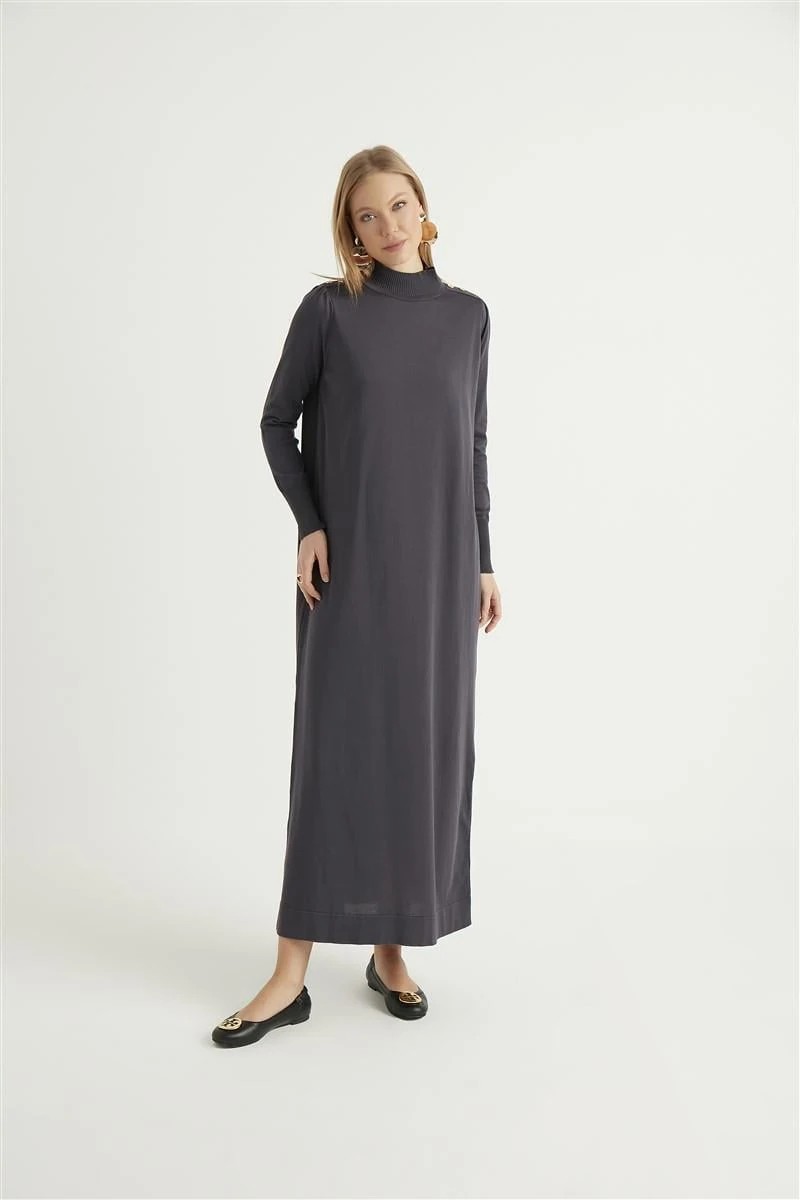 İncila Elbise-Antrasit