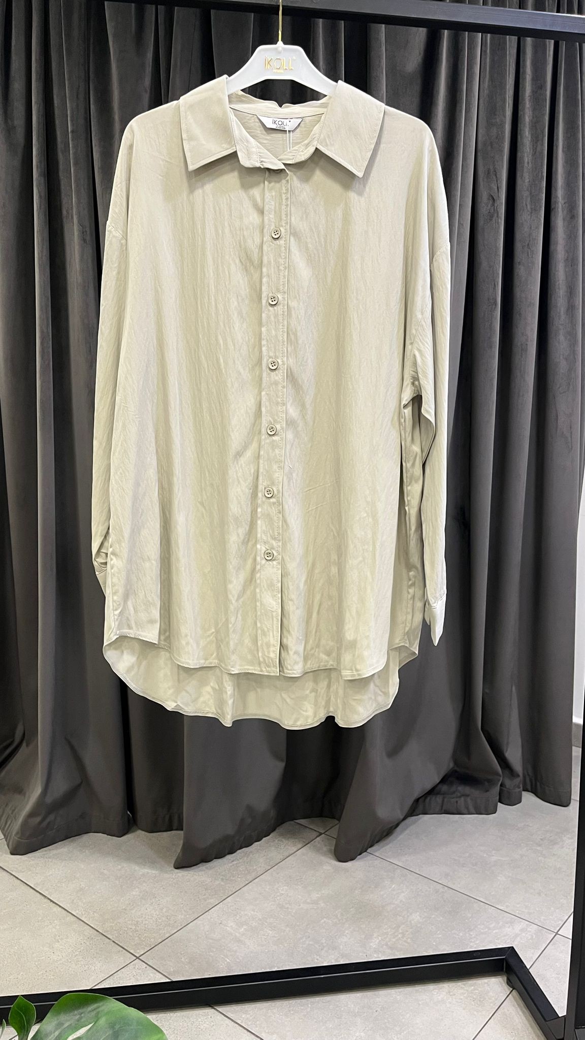 Oversize Meva Gömlek Çağla Yeşili