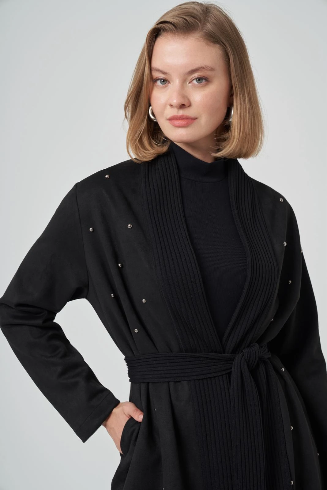 Nuss 6001 Süet Kap  - SİYAH