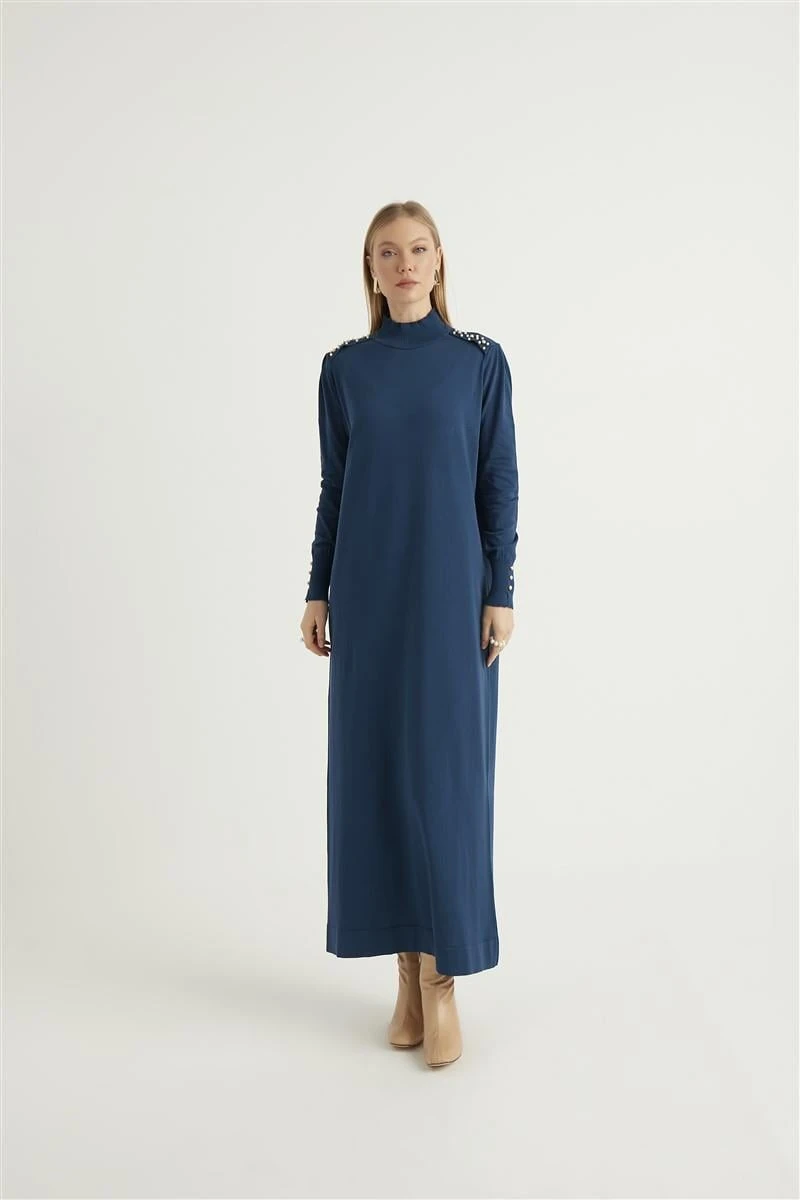 İncila Elbise-Koyu Lacivert