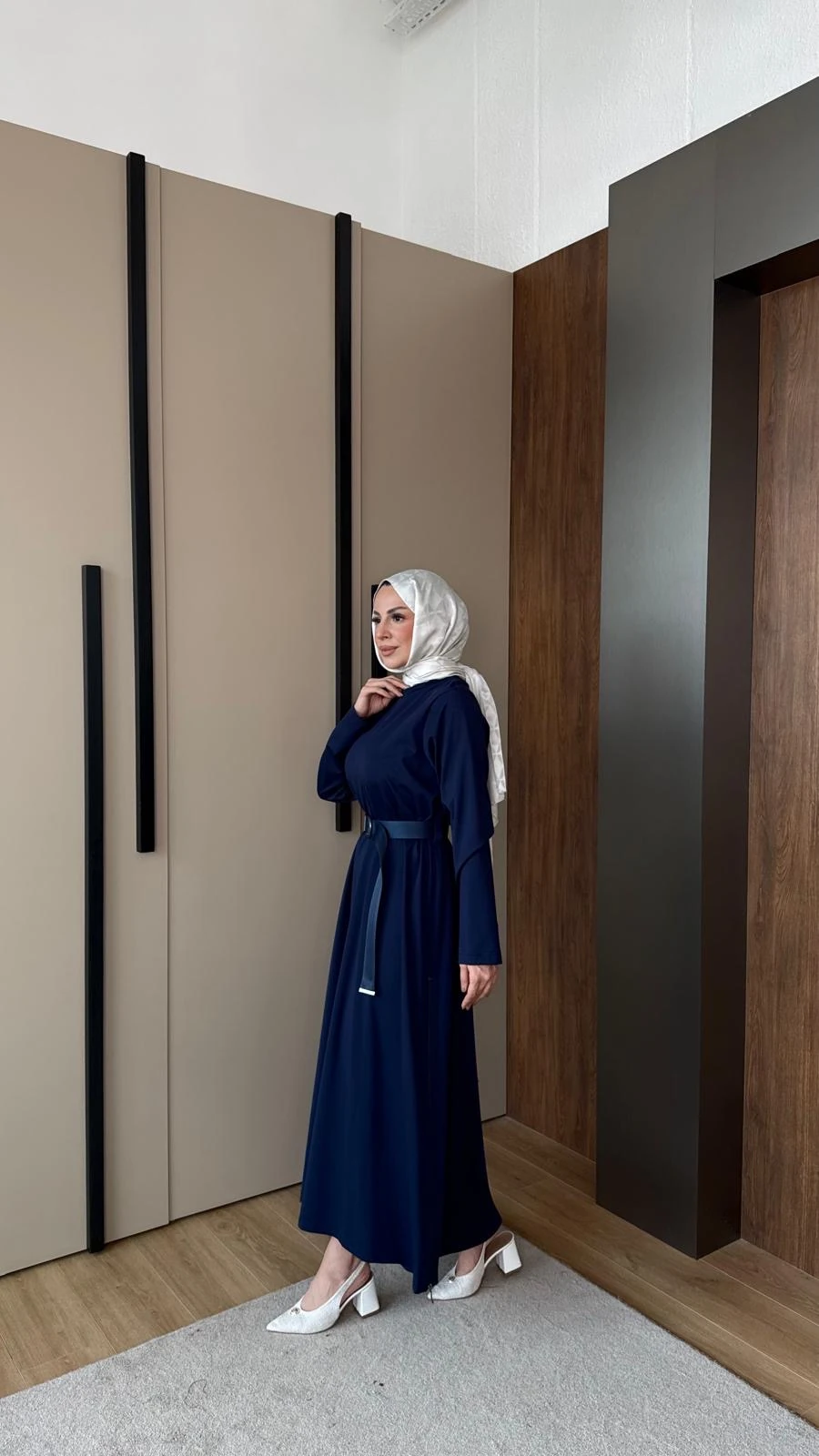 Fermuarlı Modal Elbise