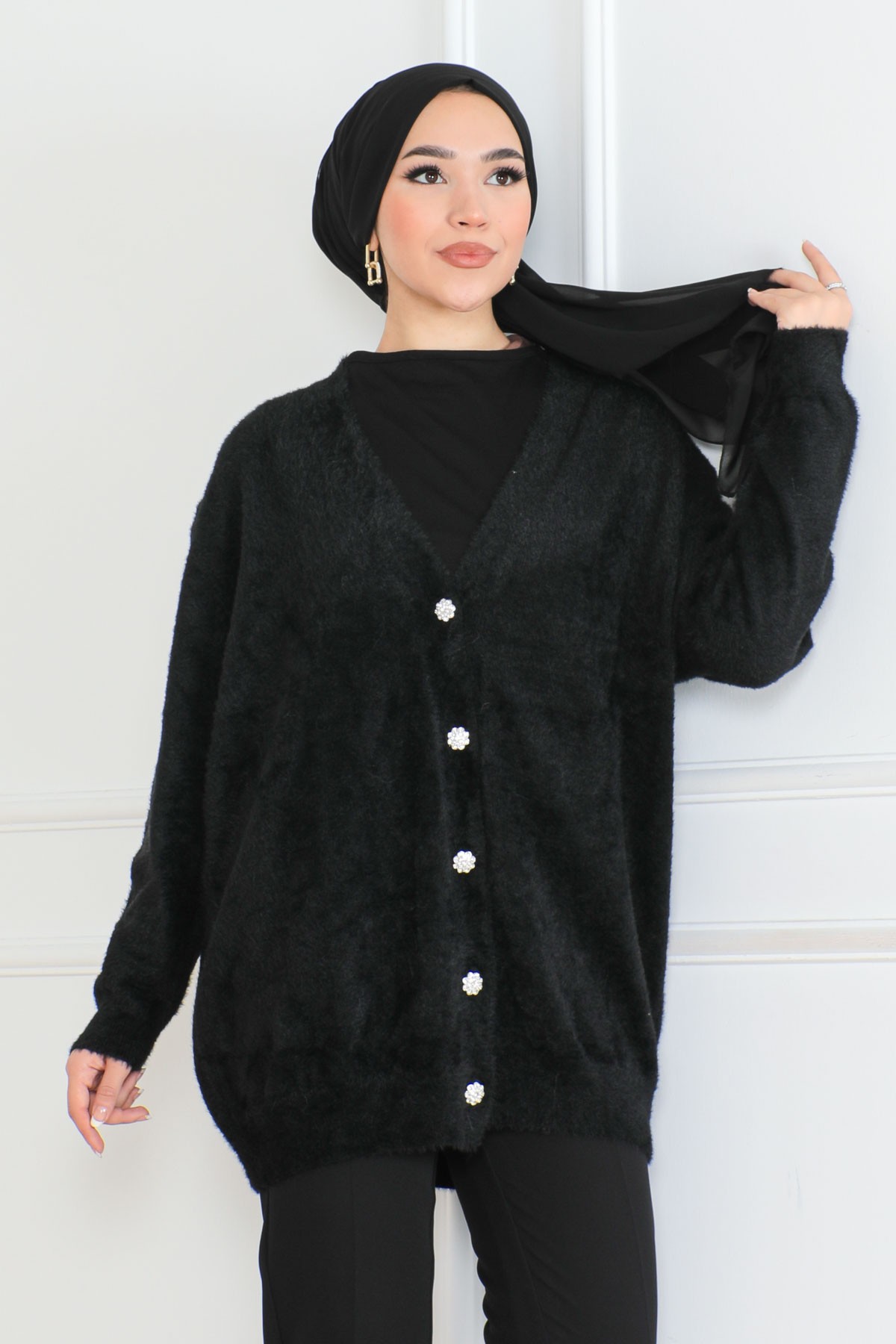 Angora Hırka Siyah