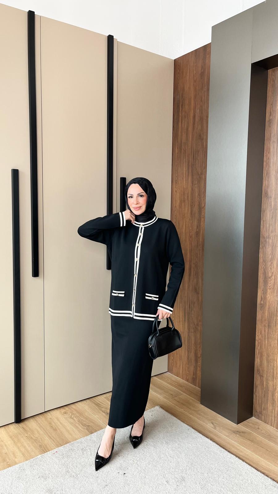 BADE MERSERİZE TAKIM - SİYAH