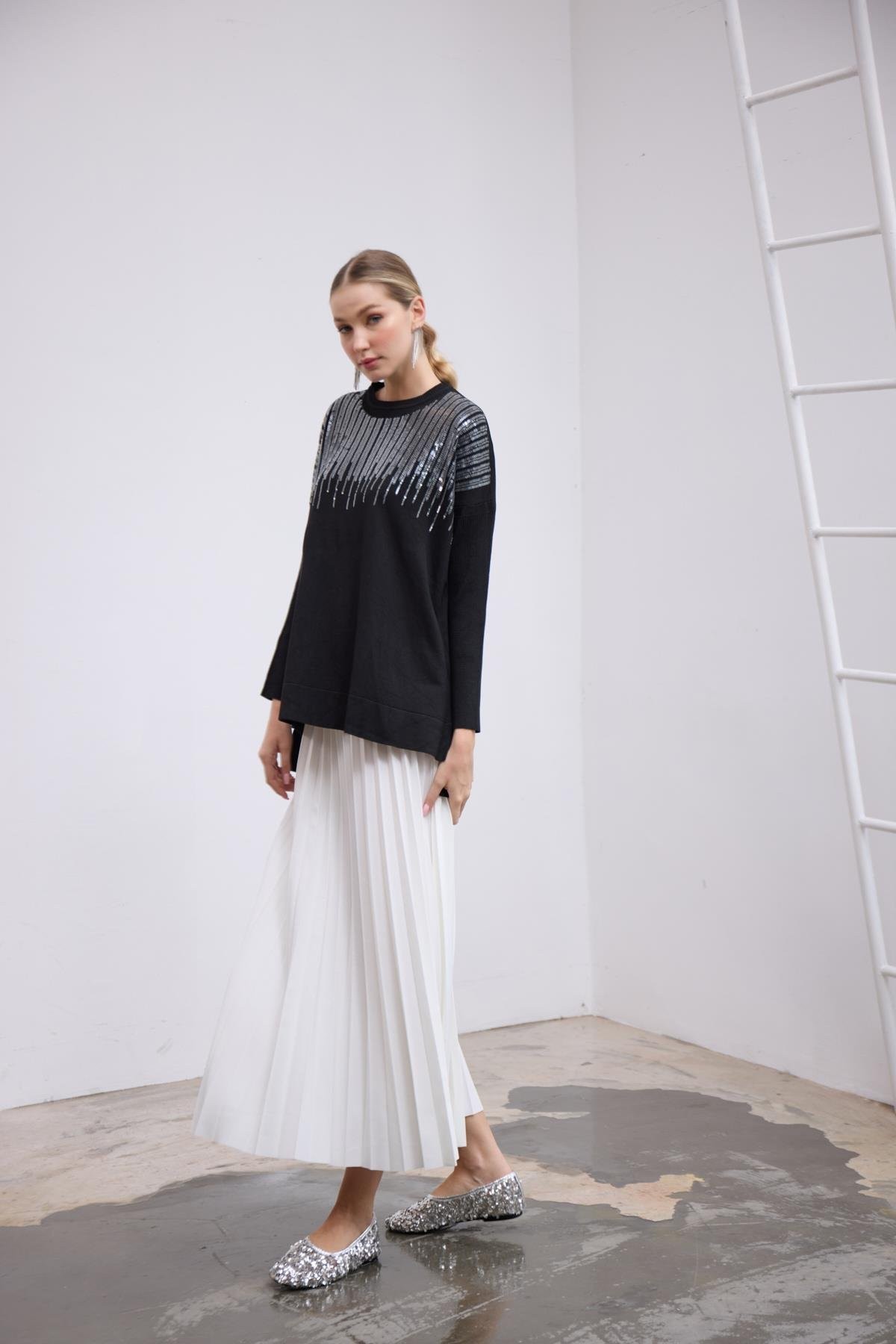 Pullu Tunik-Siyah