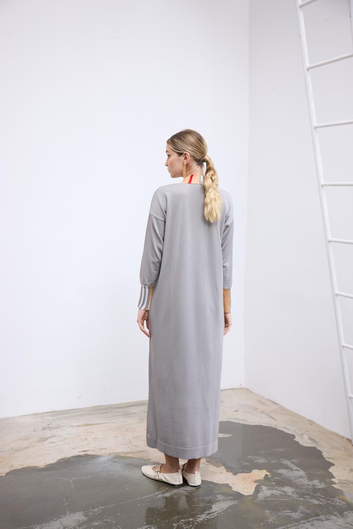 Burbery Elbise-Gri