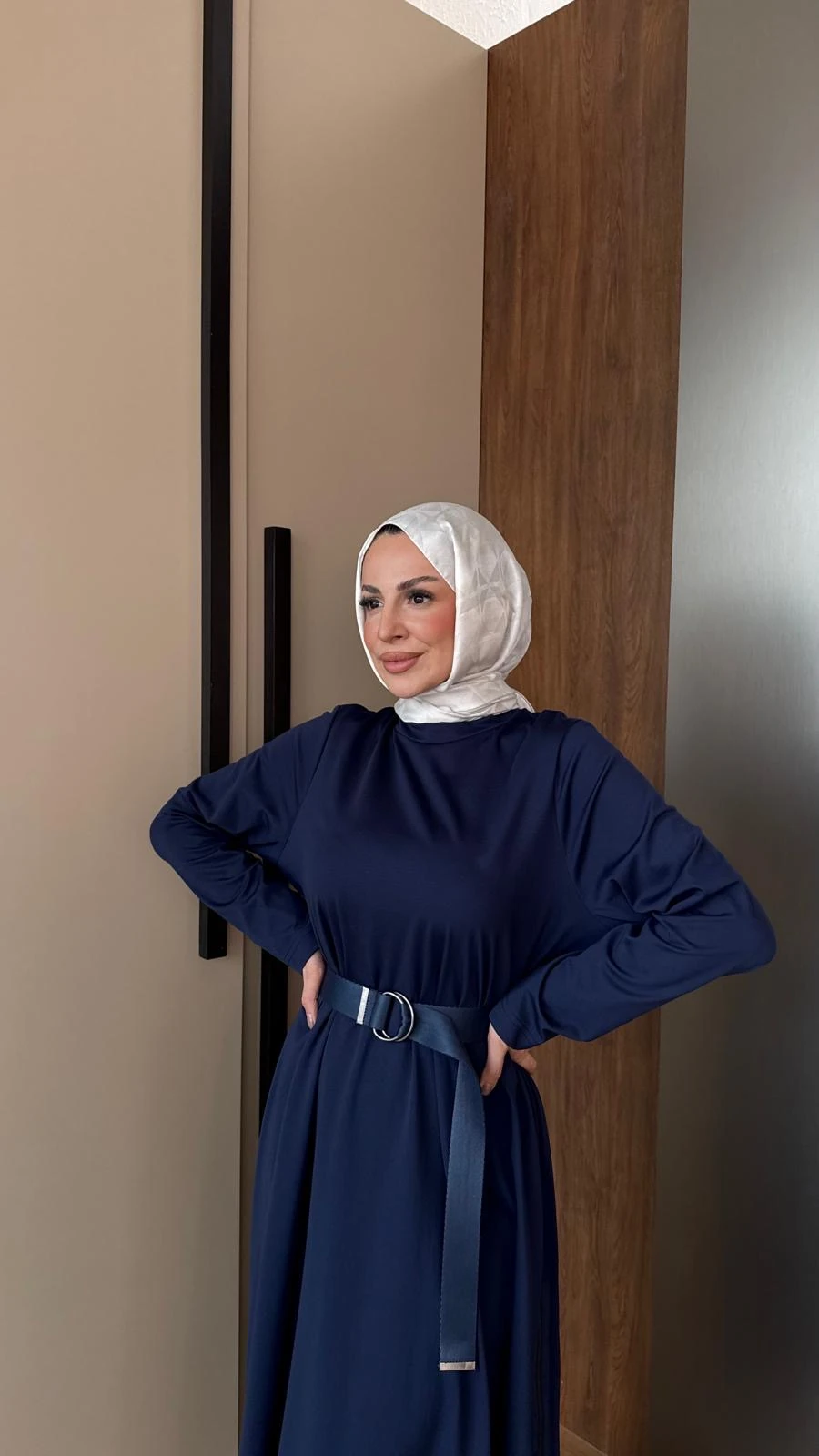 Fermuarlı Modal Elbise