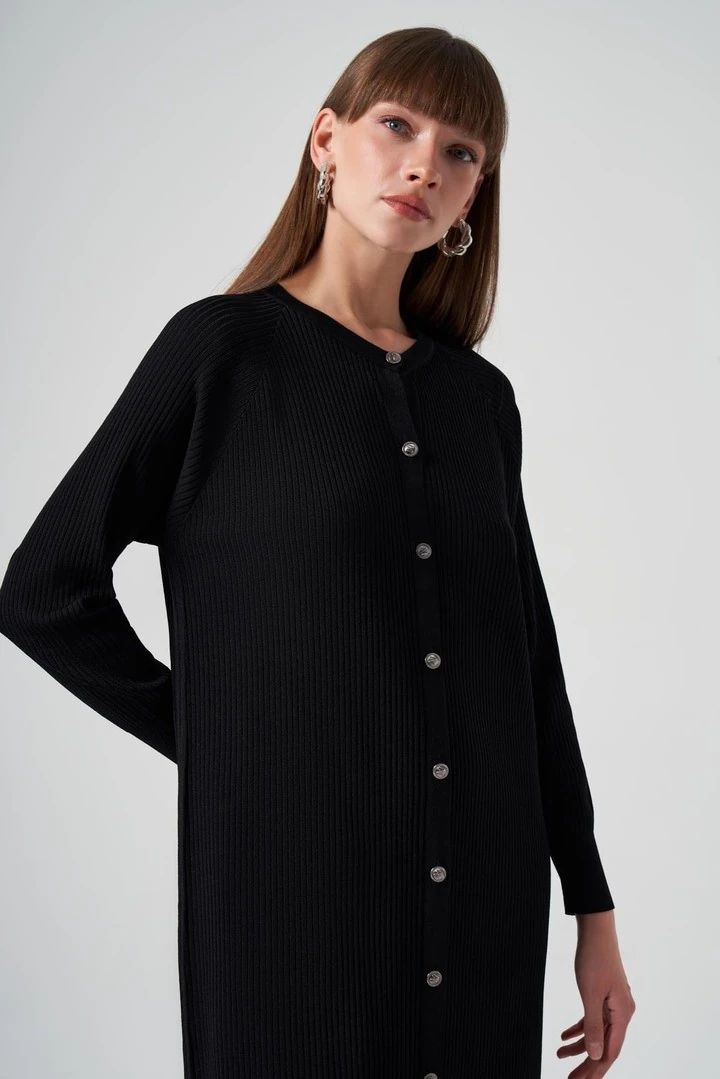 Fitilli Hırka Siyah