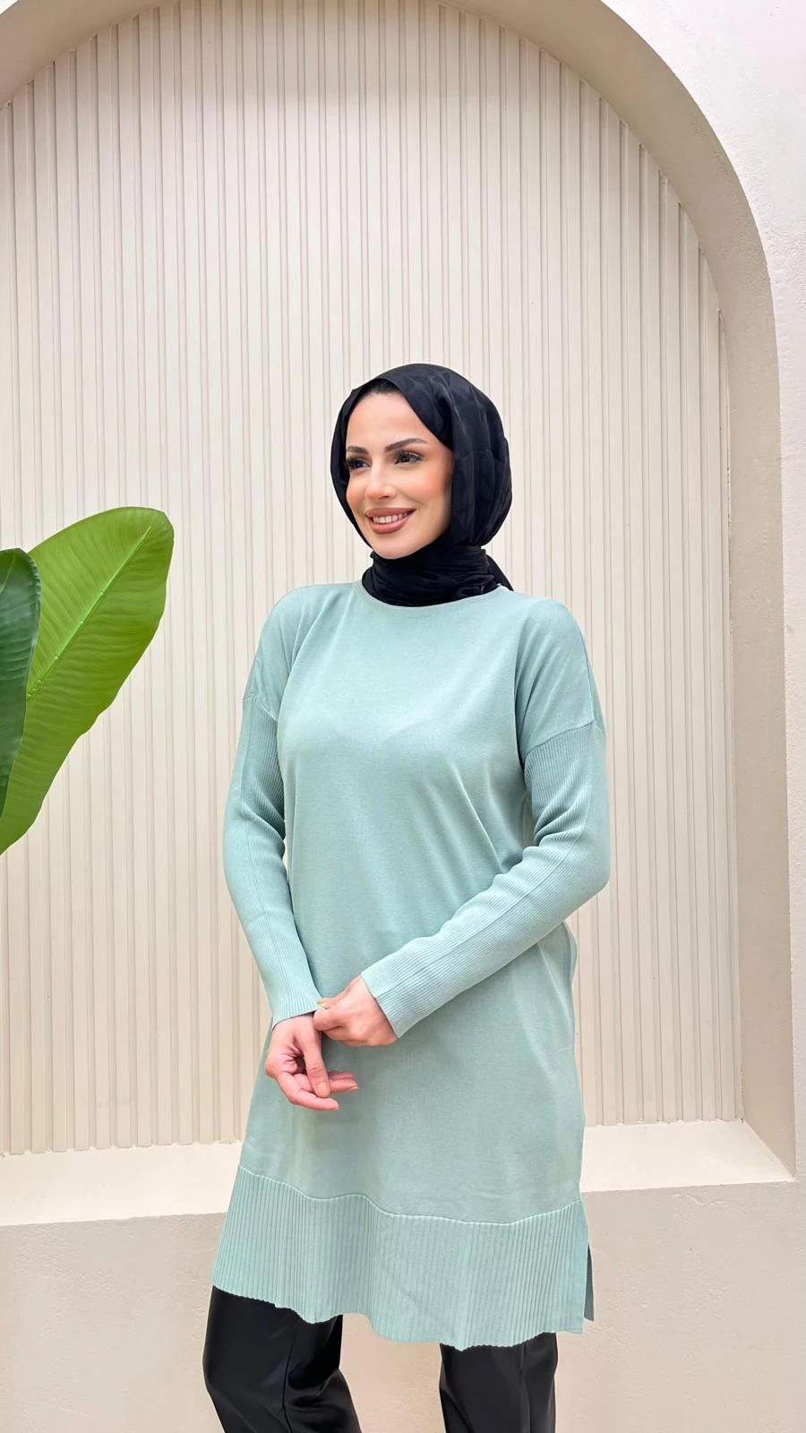 Uzun Merserize Tunik  - MİNT