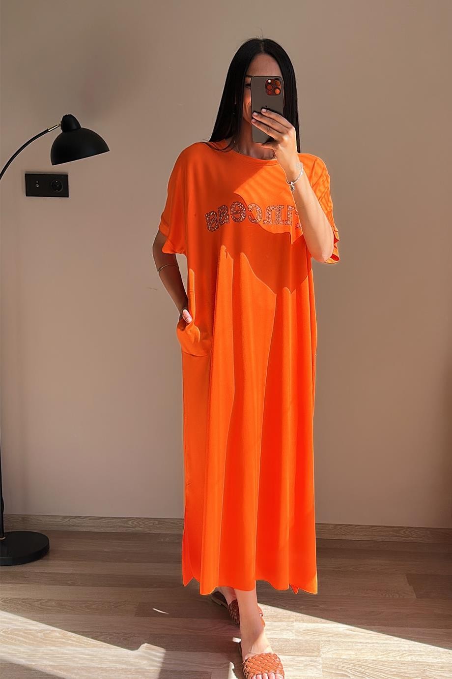 Prıncess Elbise Turuncu