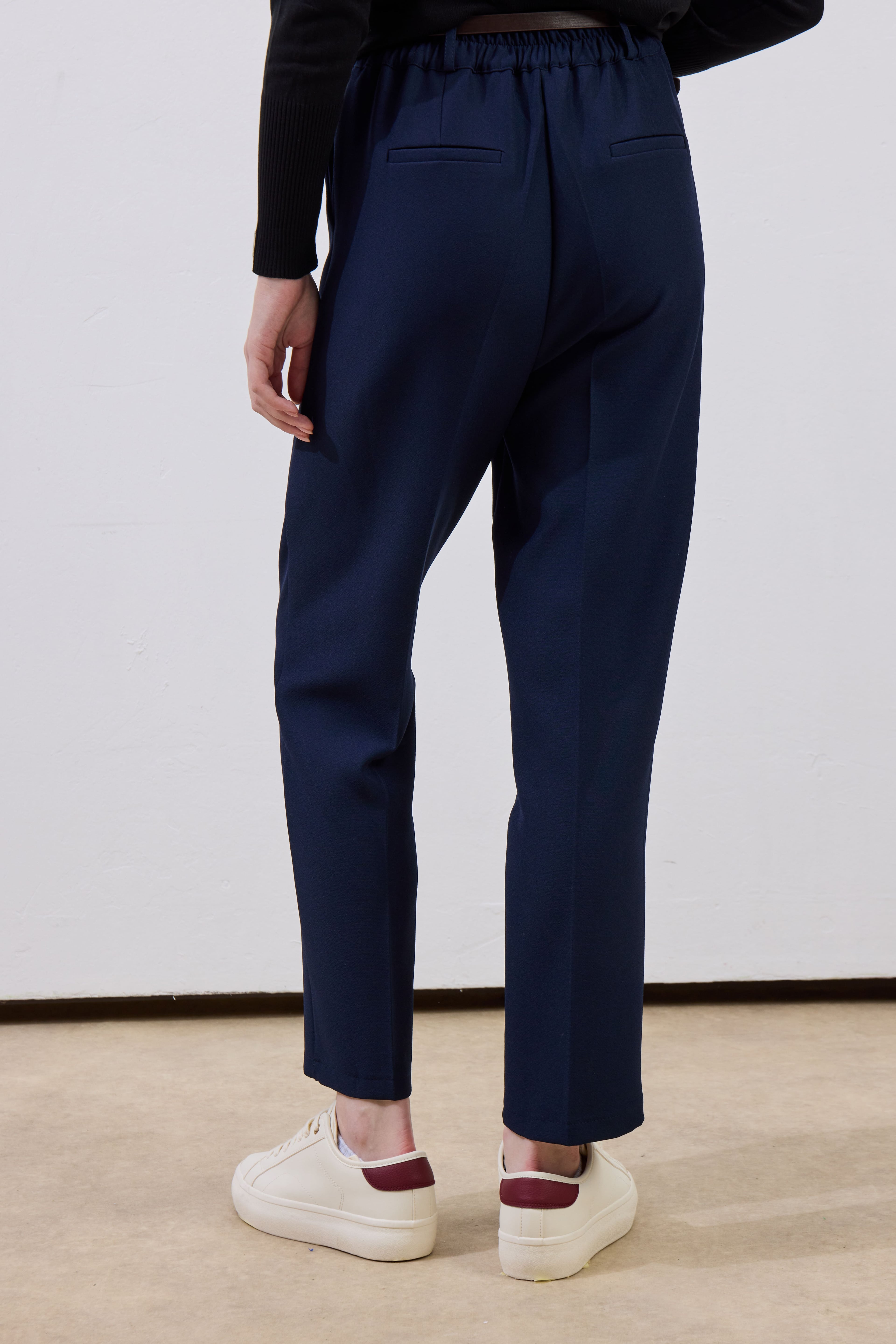 Kemerli Pantolon Lacivert