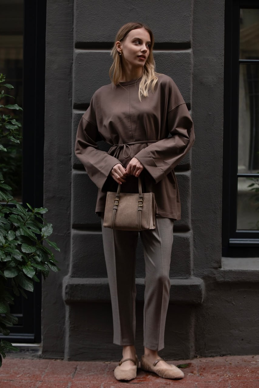 Soft Tunik Kahverengi