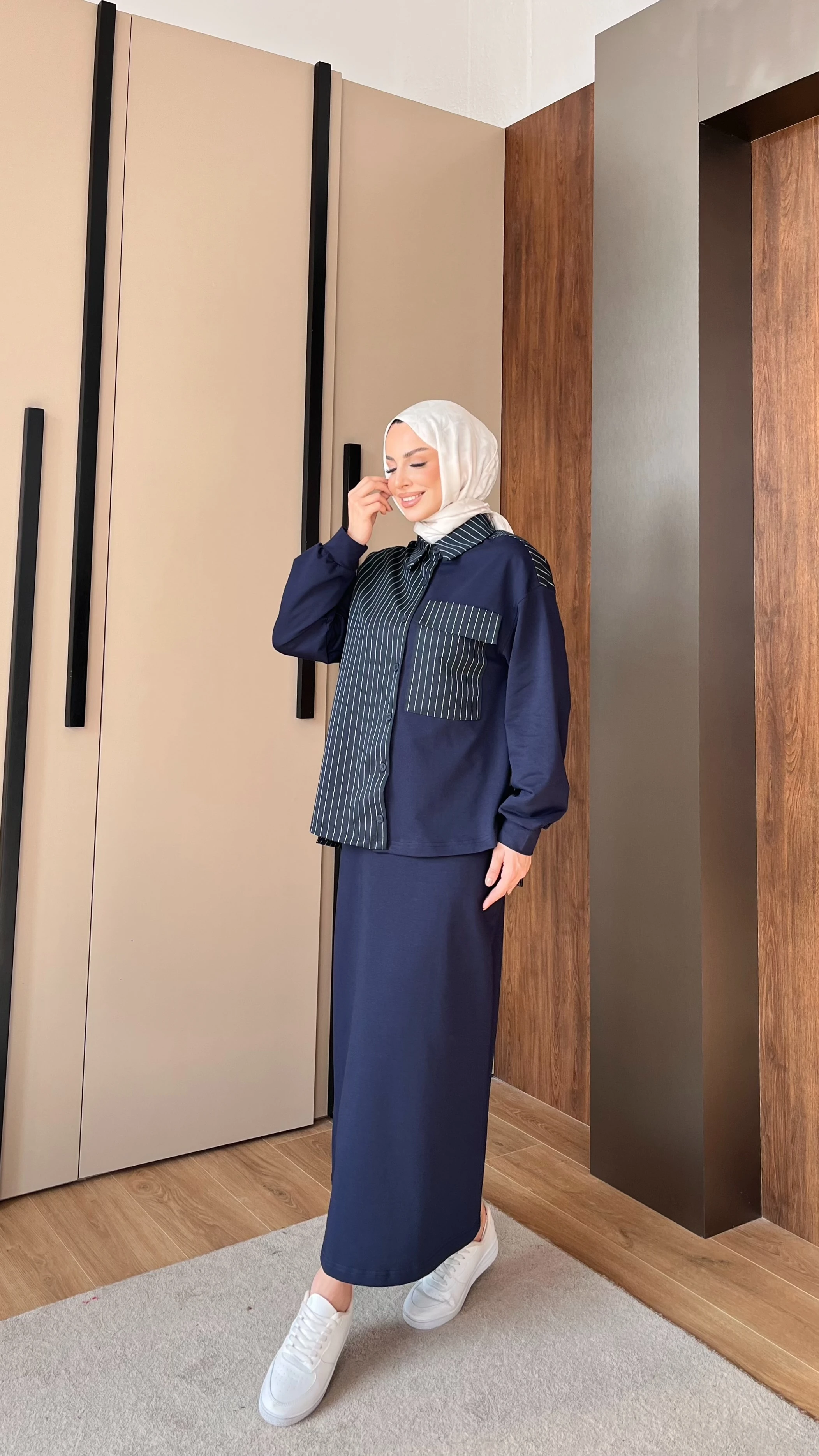 Gömlekli Etekli TAKIM - lacivert