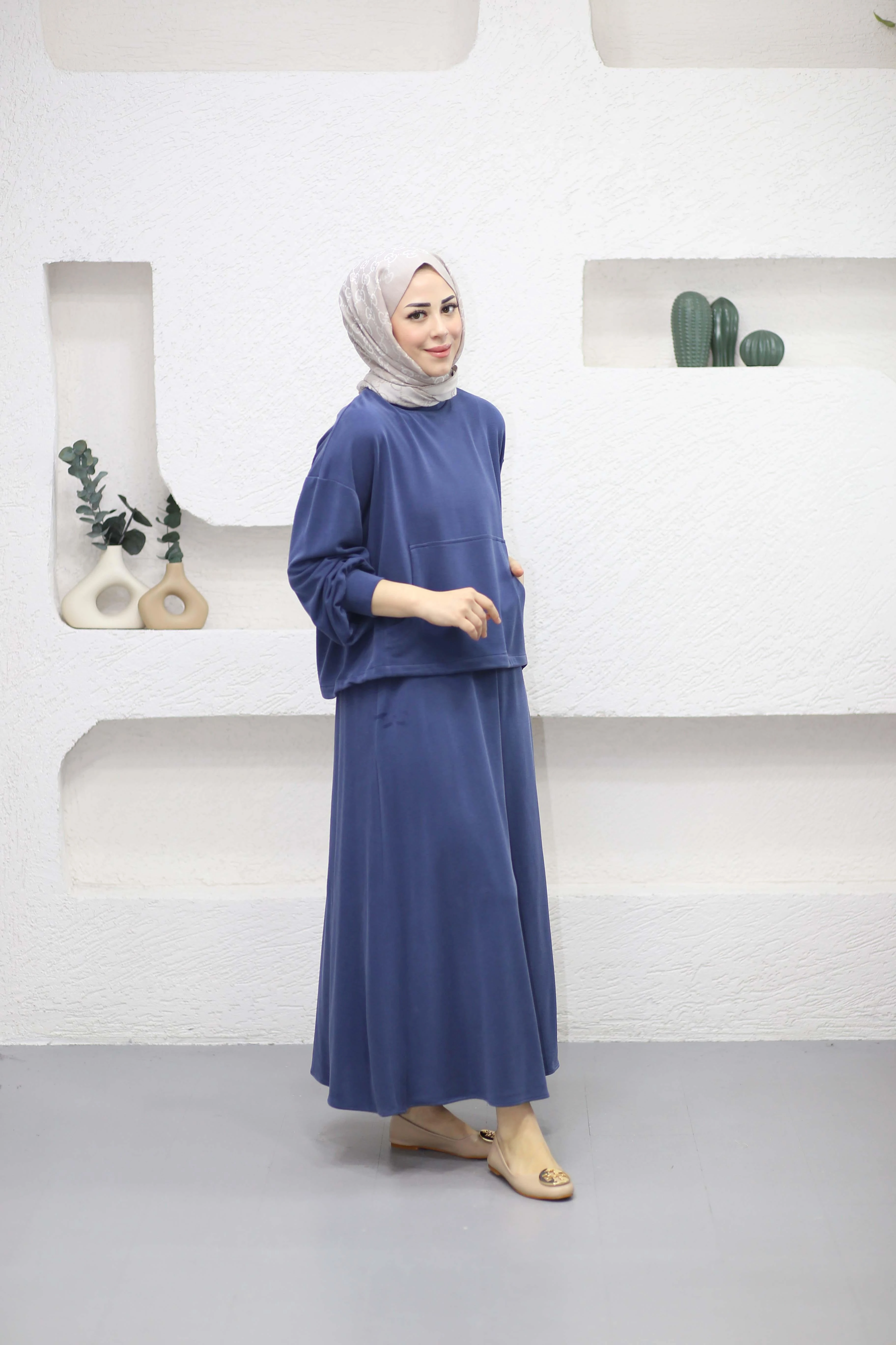 Kanguru Etekli Takım Lacivert