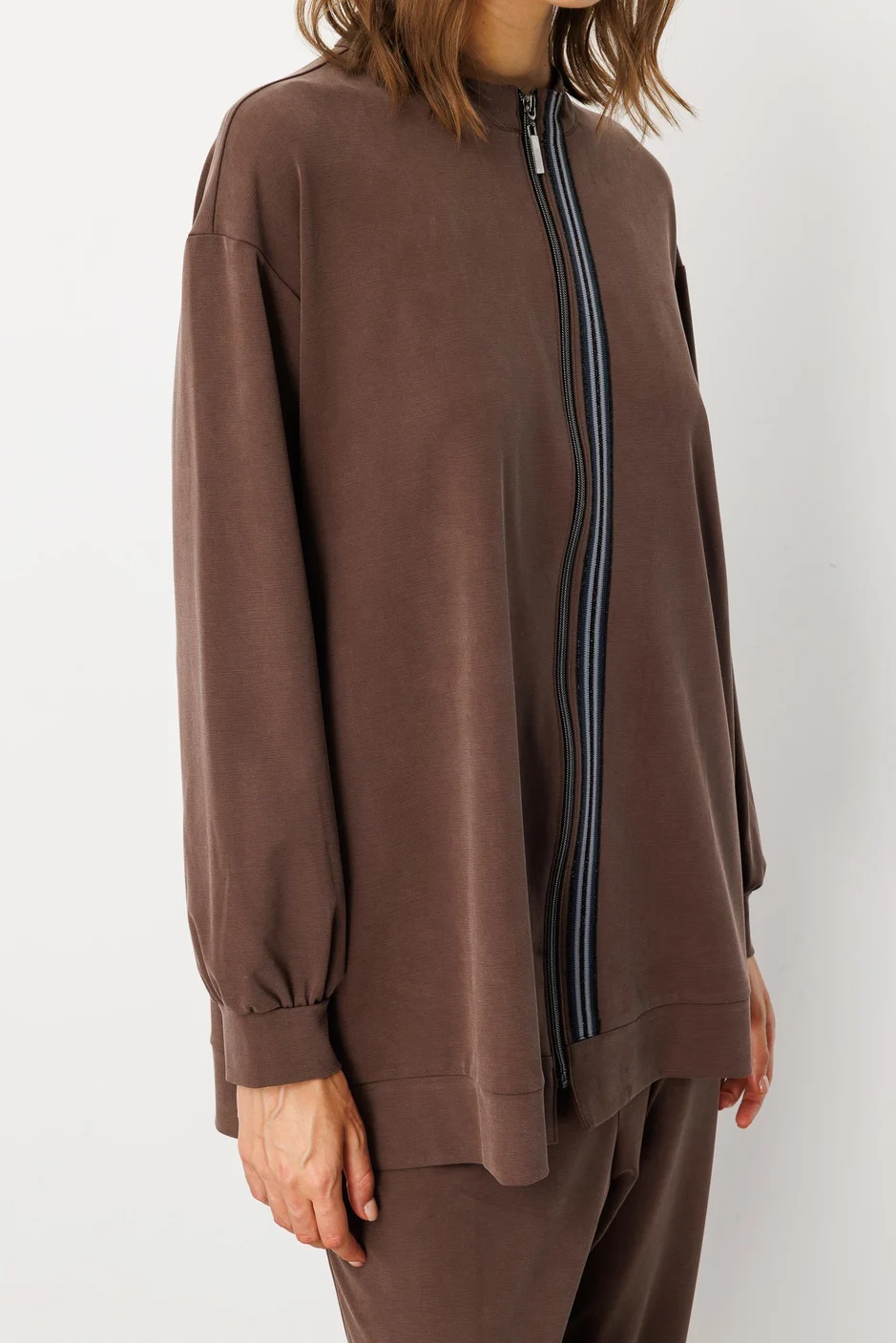 Soft Örme Miccell (%55 doğal) İçerik Dokuma Ön Garni Pantalon Takım