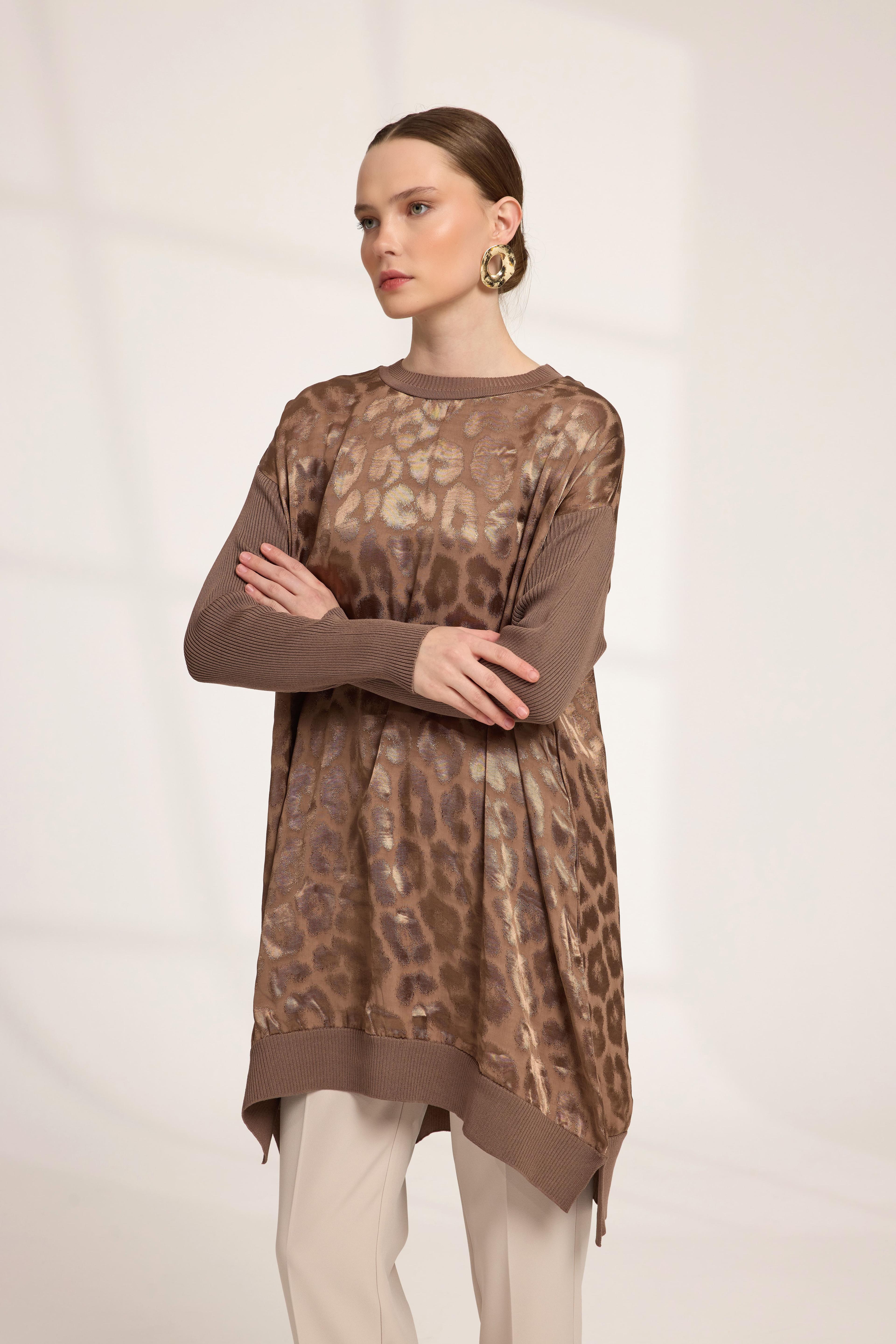 Leopar Tunik Camel