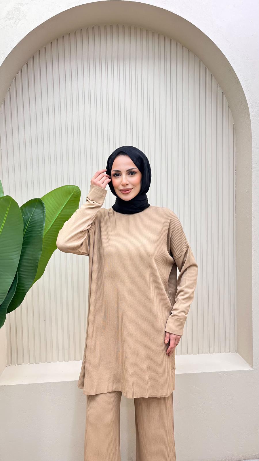 Fitilli Merserize Tunik - VİZON