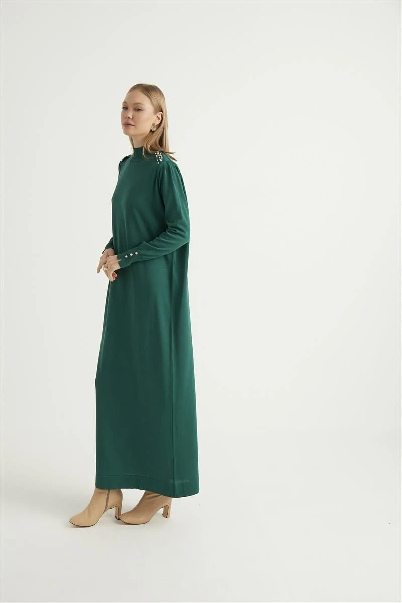 İncila Elbise-Zümrüt Yeşili
