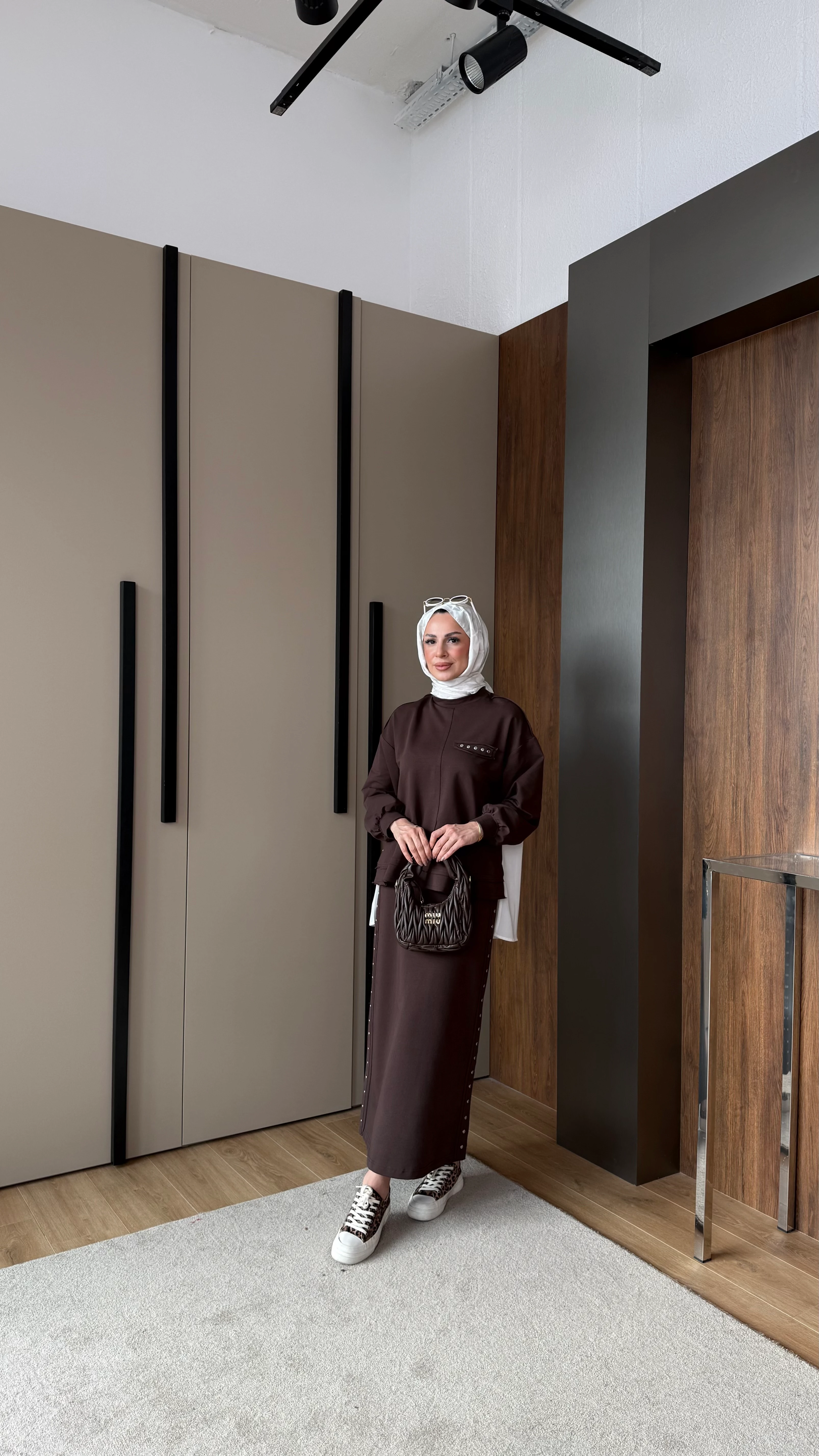 BASİC TAKIM NURCAN ÇETİN - Kahverengi