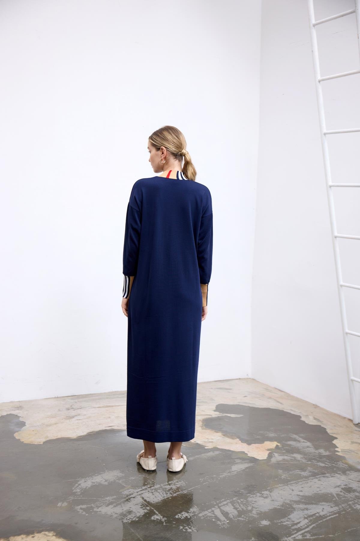 Burbery Elbise-Lacivert