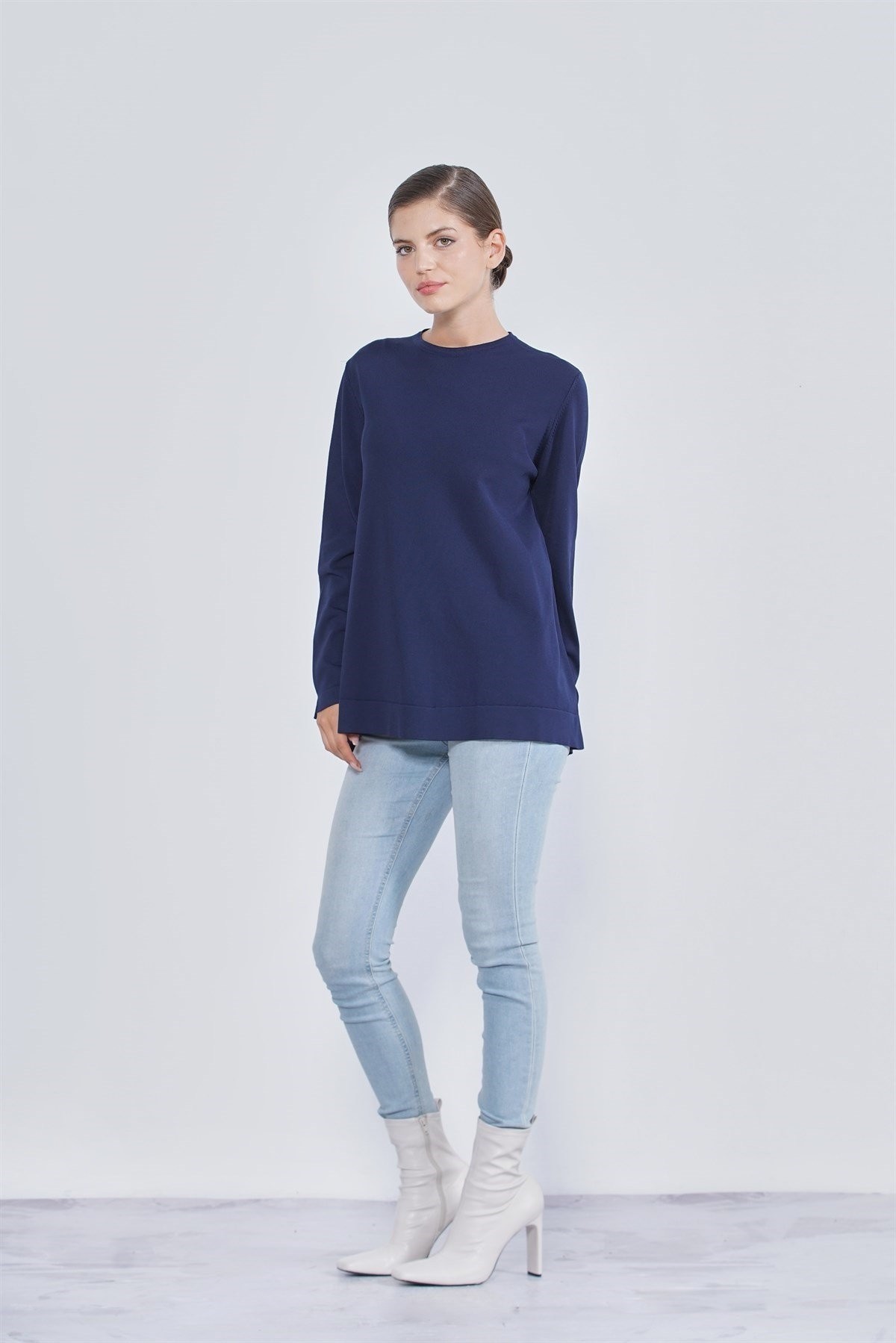 Basic Tunik Lacivert
