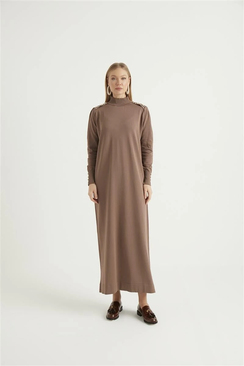 İncila Elbise-Mocha