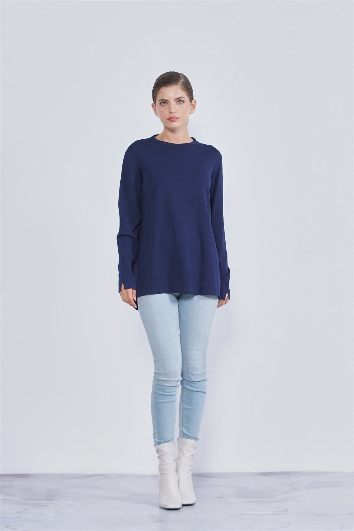 Basic Tunik Lacivert