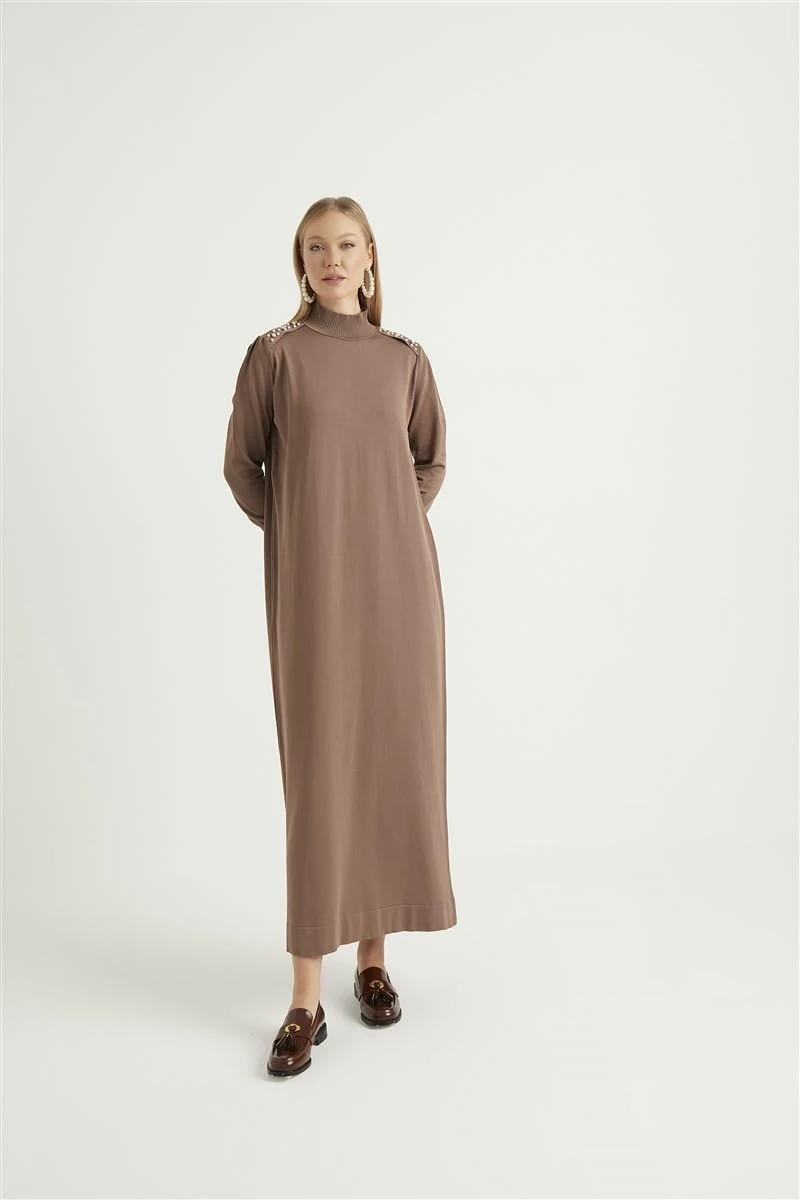 İncila Elbise-Mocha