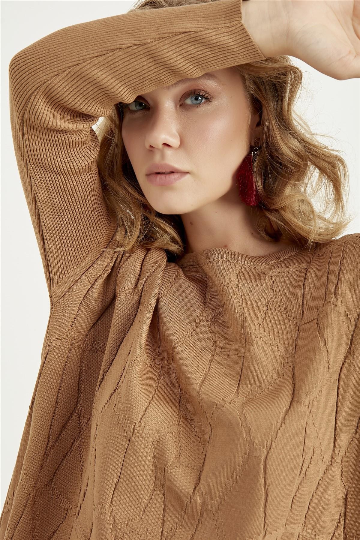 Nora Merserize Tunik Camel