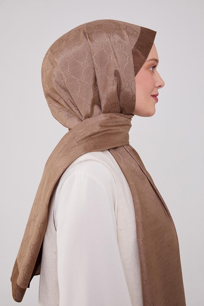 Levidor Şeritli Şal-Mocha