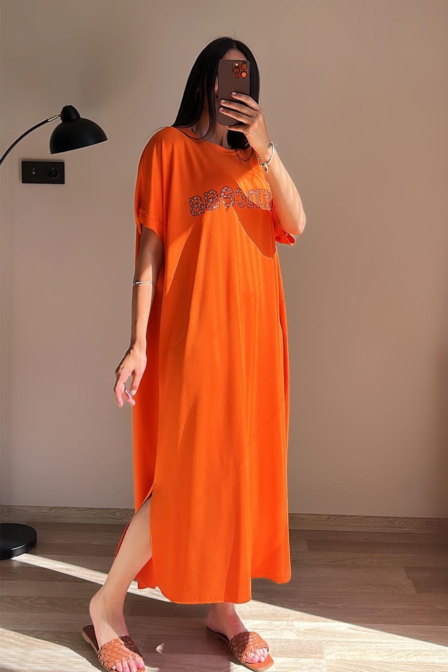 Prıncess Elbise Turuncu