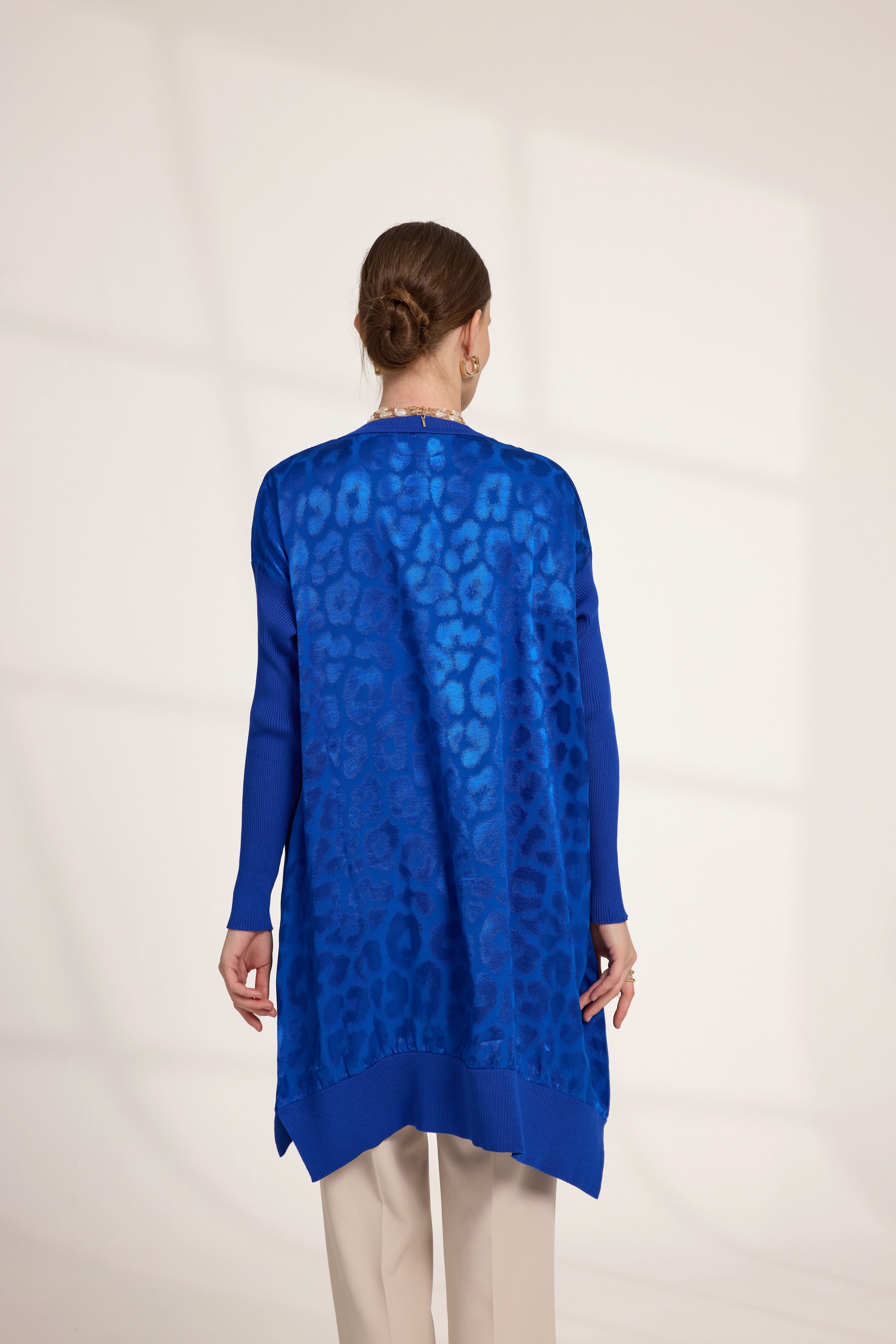 Leopar Tunik Saks
