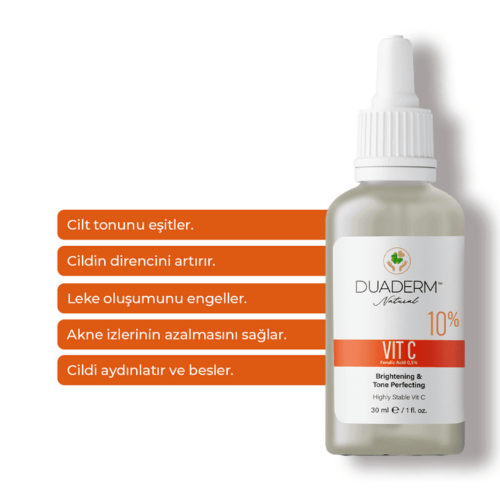 Aydınlatıcı ve Ton Eşitleyici Vitamin C %10 Serum 30ml