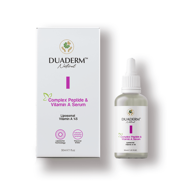 Kırışıklık Karşıtı, Ton Eşitleyici Complex Peptide & Vitamin A Serum (Liposomal Vit A 5%) 30ml