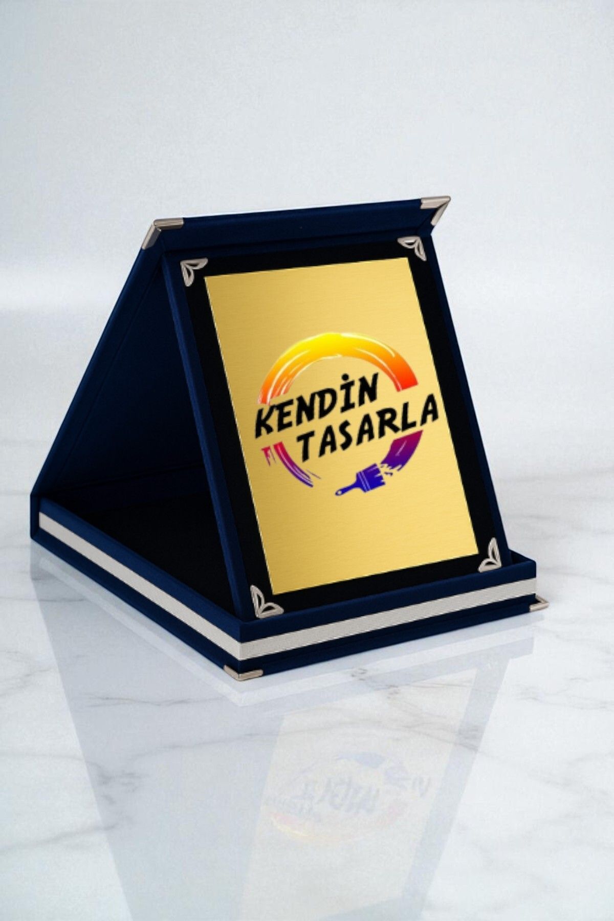 KİŞİSELLEŞTİRİLEBİLİR KADİFE ALBÜM PLAKET ORTA BOY 16X20CM 1 adet (Not Yazılabilir)