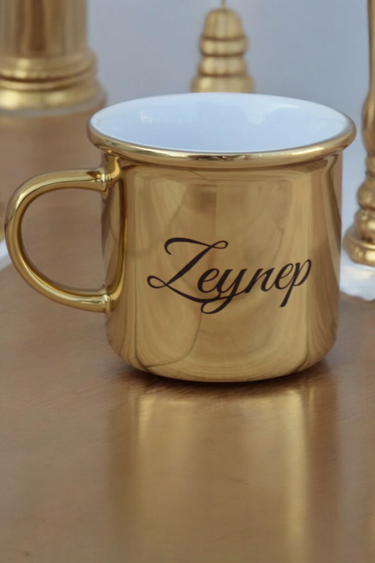 Kişiye Özel Altın  Işıltılı Hediye Kutusu