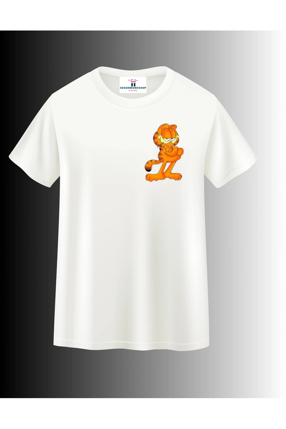Çizgi Film Karakteri Garfield 2 Tasarım T-shirt(,Hediye,Paketi Yapılır,Not Yazılır)