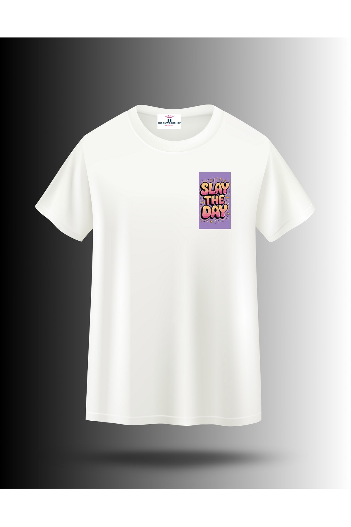Mix T-Shirt Model Slay The Day Tasarım (,Hediye,Paketi Yapılır,Not Yazılır)