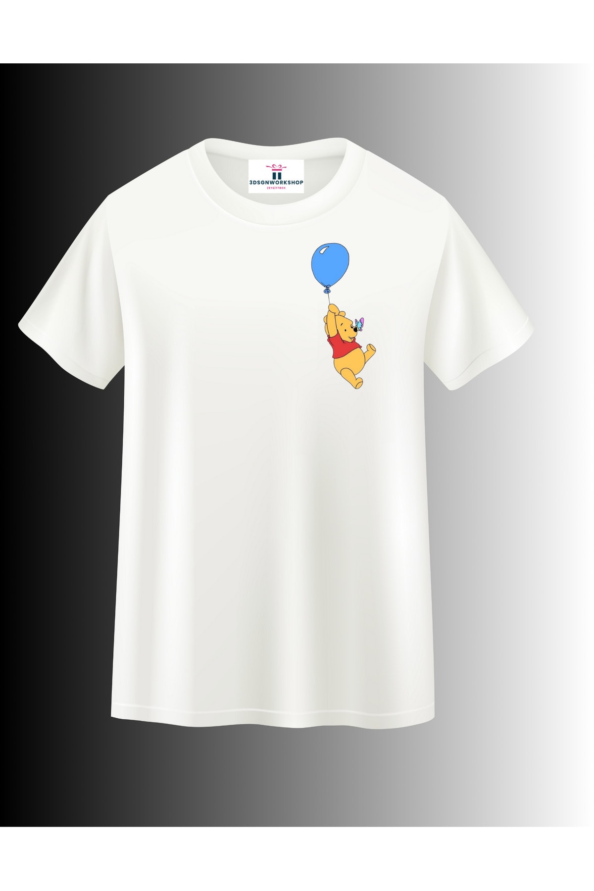 Çizgi Film Karakteri Winnie The Pooh Tasarım T-shirt(,Hediye,Paketi Yapılır,Not Yazılır)